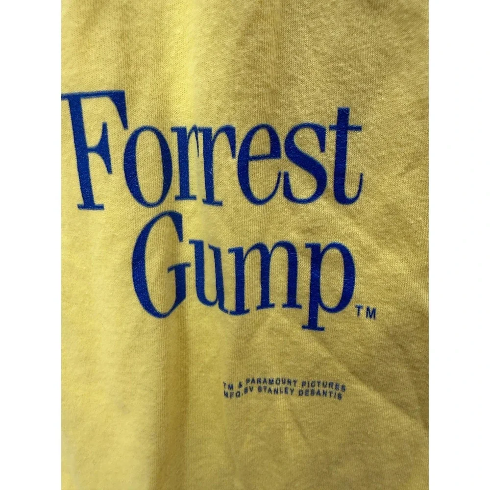 Forrest Gump Bubba Gump Shrimp Co T Shirt Mens XL Yellow Stanley Desantis Movie